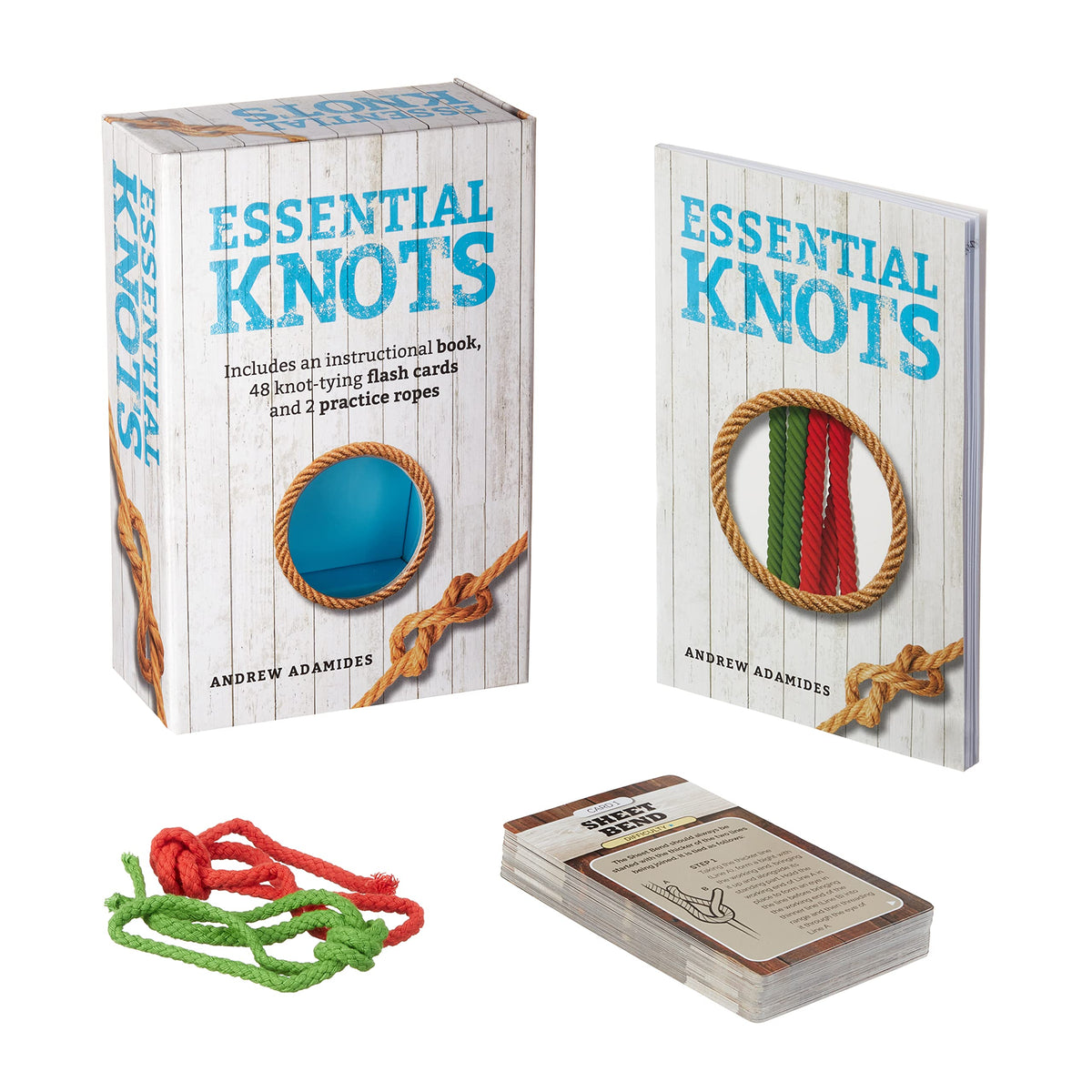Essential Knots Kit: Includes Instructional Book, 48 Knot Tying Flash