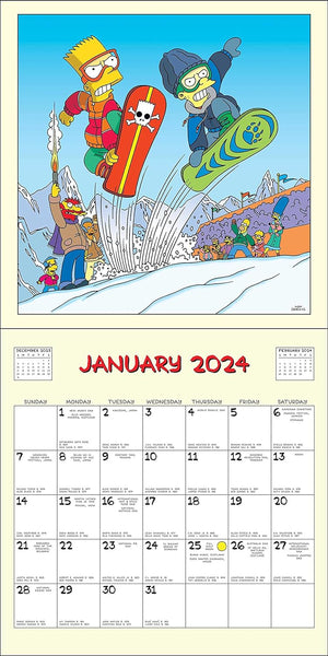 Agenda personnalisé 2023/2024 Simpsons Springfield Feat GTA