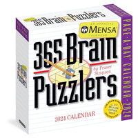Mensa(r) 365 Brain Puzzlers Page-A-Day Calendar 2024: Word Puzzles, Logic Challenges, Number Problems, and More