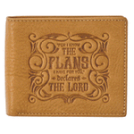 Wallet Leather I Know the Plans Jeremiah 29:11