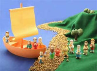 Galilean Boat Playset with Jesus and Apostles