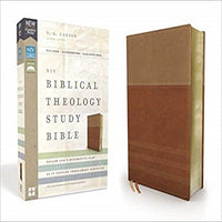 NIV, Biblical Theology Study Bible, Leathersoft, Tan/Brown, Indexed, Comfort Print