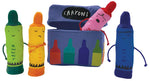 The Day the Crayons Quit Finger Puppet Playset: 4 5" Puppets, 5.5" X 5.5" Case