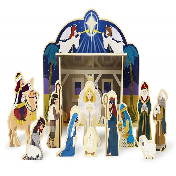 Wooden Nativity Set, US and Some Other Countries Market