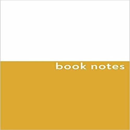Book Notes:Cute Journal and Logbook for Book Lovers with Minimalist Yellow Cover Design