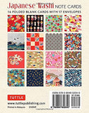 Japanese Washi, 16 Note Cards: 16 Different Blank Cards with 17 Patterned Envelopes | ADLE International