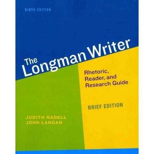 The Longman Writer: Rhetoric, Reader, and Research Guide | ADLE International