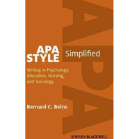 APA Style Simplified: Writing in Psychology, Education, Nursing, and Sociology | ADLE International