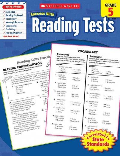Scholastic Success With Reading Tests, Grade 5