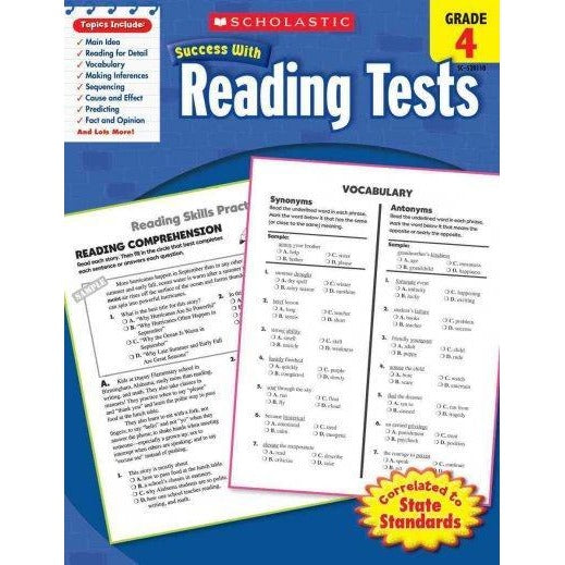 Scholastic Success With Reading Tests, Grade 4