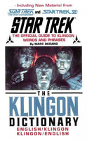 The Klingon Dictionary: English/Klingon Klingon/English (Star Trek)