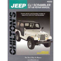 Chilton's Jeep Cj/Scrambler 1971-86 Repair Manual (Chilton's Total Car Care Repair Manual)