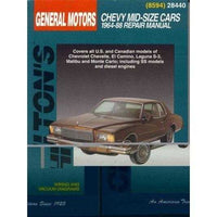 Chilton's General Motors: Chevy Mid-Size Cars : 1964-88 Repair Manual (Chilton's Total Car Care Repair Manual)