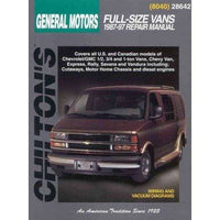 Chilton's General Motors: Full Size Vans 1987-97 Repair Manual (Chilton's Total Car Care Repair Manual)