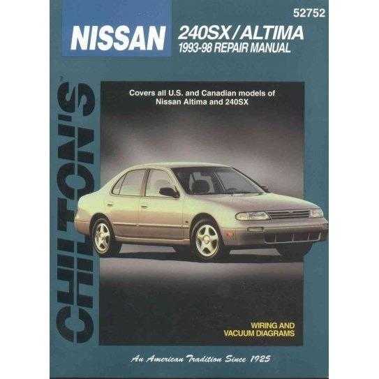 Chilton's Nissan: 240Sx/Altima 1993-98 Repair Manual (Chilton's Total Car Care Repair Manual)