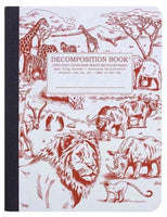 African Safari Decomposition Book: College-Ruled Composition Notebook with 100% Post-Consumer-Waste Recycled Pages