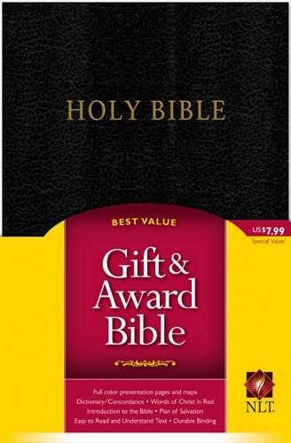 Holy Bible: New Living Translation, Gift & Award Bible, Black, Imitation Leather (Gift and Award Bible: New Living Translation-2)