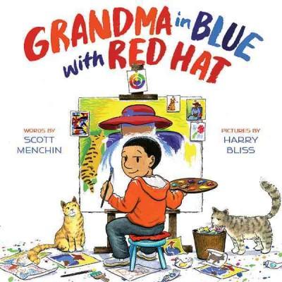 Grandma in Blue with Red Hat: Grandma in Blue With Red Hat