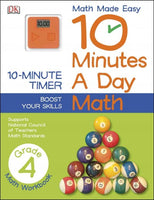 10 Minutes a Day Math Grade 4 (Math Made Easy: 10 Minutes a Day)