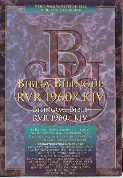 Santa Biblia Holy Bible Version Reina-Valera 1960/King James Version/Black Leather