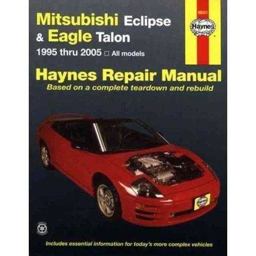 Haynes Mitsubishi Eclipse & Eagle Talon 1995 thru 2005, All Models (Hayne's Automotive Repair Manual)