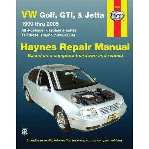VW Golf, GTI, & Jetta, 1999 Thru 2005 Automotive Repair Manual (Hayne's Automotive Repair Manual)
