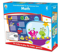 Center SOLUTIONS for the Common Core Math, Grade K: 16 ready-to-play file folder games!