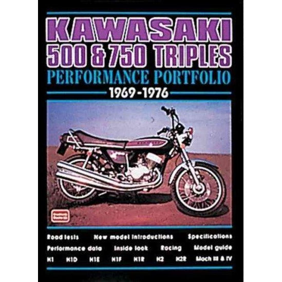 Kawasaki 500 & 750 Triples 1969-1976 Performance Portfolio (Performance Portfolio Series) | ADLE International