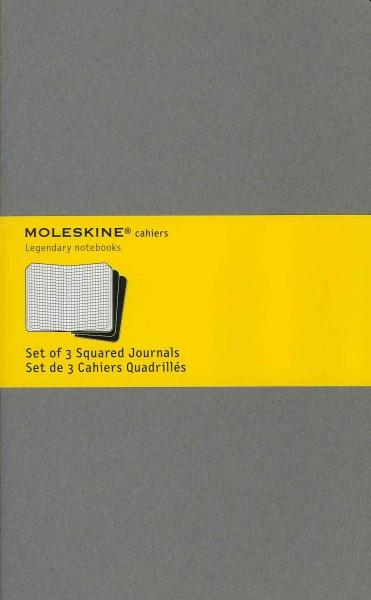Moleskine Cahier Light Warm Grey, Large: Set of 3 Squared Journals / Set De 3 Cahiers Quadrilles: Moleskine Cahier Light Warm Grey, Large