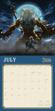 a calendar with a character from the legend of zelda