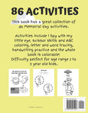 Memorial Day Activity Book For 2-5 Year Olds: Memorial Day I Spy, Scissor Skills, Tracing Handwriting Practice & Coloring | Children's Puzzle Book For ... Gift | Cut & Paste, Learn To Read & Write