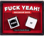 Fuck Yeah! Decision Dice: (Grab Bag Gift, Novelty Item, Stocking Stuffer, Party Favor, Adult Birthday Gift, Humor Gift) | ADLE International