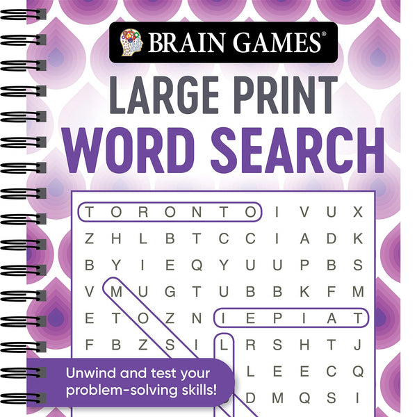 Brain Games - Large Print Word Search (Swirls) (Brain Games Large Print) - Large Print