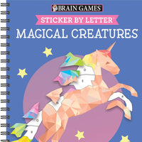Brain Games - Sticker by Letter: Magical Creatures (Sticker Puzzles - Kids Activity Book) [With Sticker(s)] (Brain Games - Sticker by Letter)