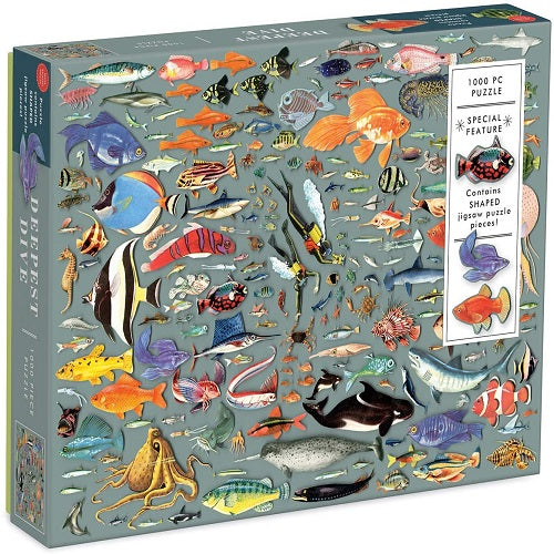 Deepest Dive 1000 Piece Puzzle with Shaped Pieces
