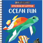 Brain Games - Sticker by Letter: Ocean Fun (Sticker Puzzles - Kids Activity Book) | ADLE International