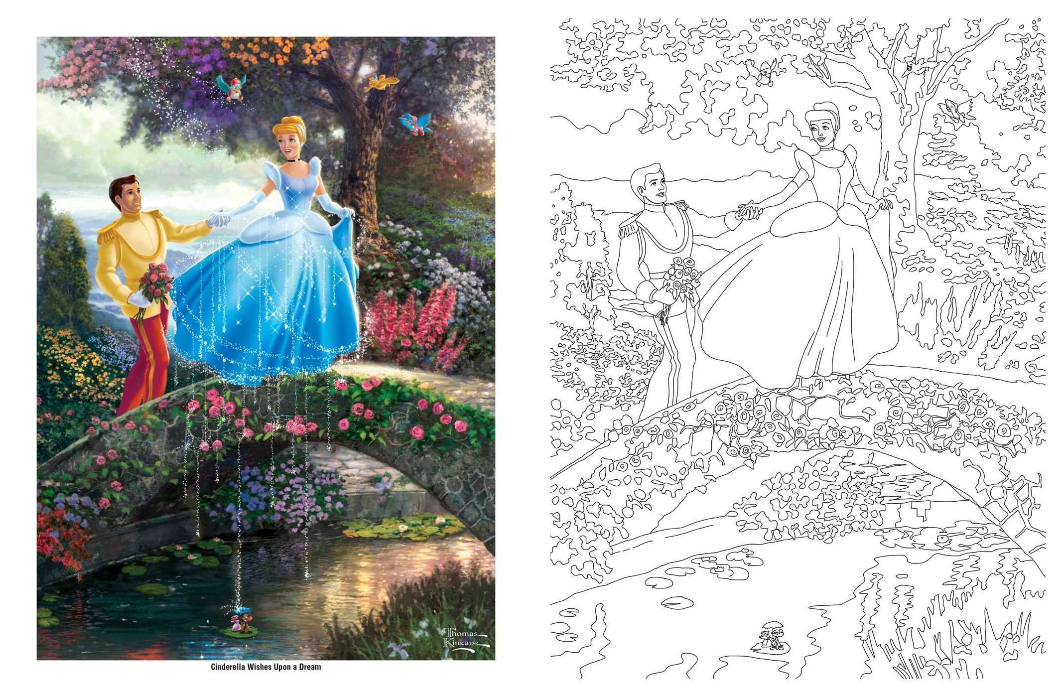 Thomas Kinkade Disney - Cinderella Wishes Upon a Dream