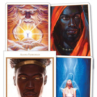 a set of four cards with pictures of black men