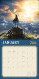 a calendar with the legend of zelda on it