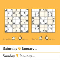 a sudoku puzzle game with a yellow background